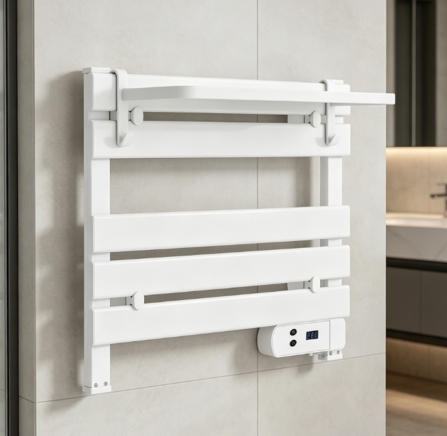 Electric Towel Warmer — Wall-Mounted & Freestanding (Dual-Use), Constant Temperature