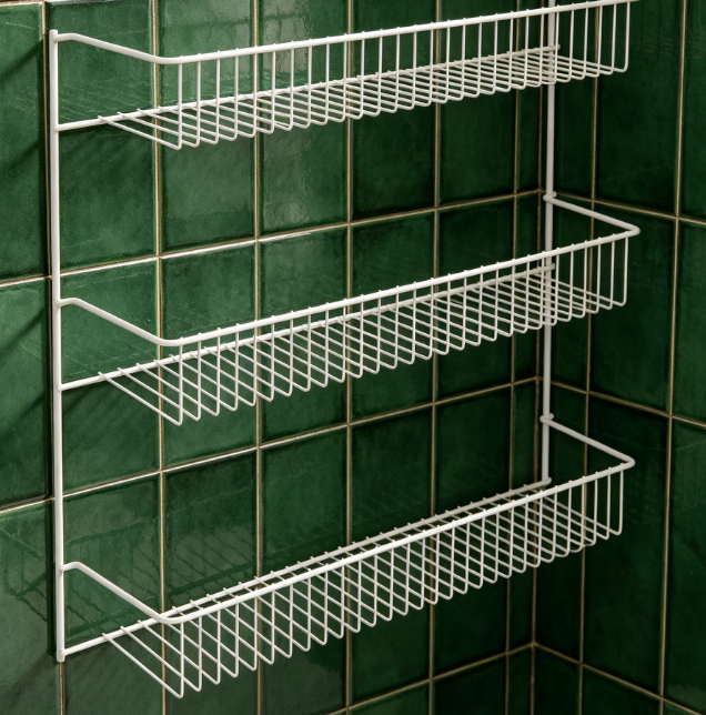 3-Tier Metal Storage Shelf — White Finish (Ideal for Kitchen & Pantry) - Image 2