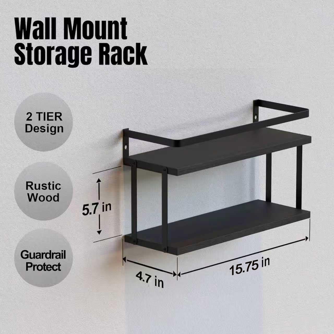 Wall-Mounted Floating Shelf For Storage Above The Toilet - Image 2