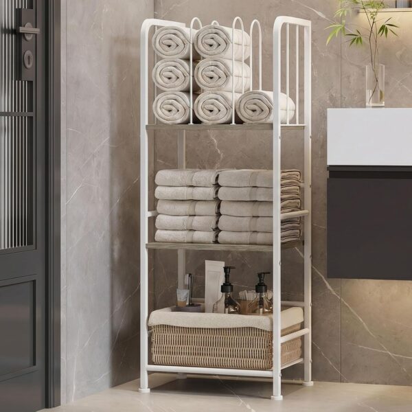 3-Tier Freestanding Towel Rack For Neat Bathroom Organization